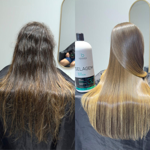 Borabella 3D Gloss Hair Thermal Sealant Treatment 1L 33.8oz Organic Alignment