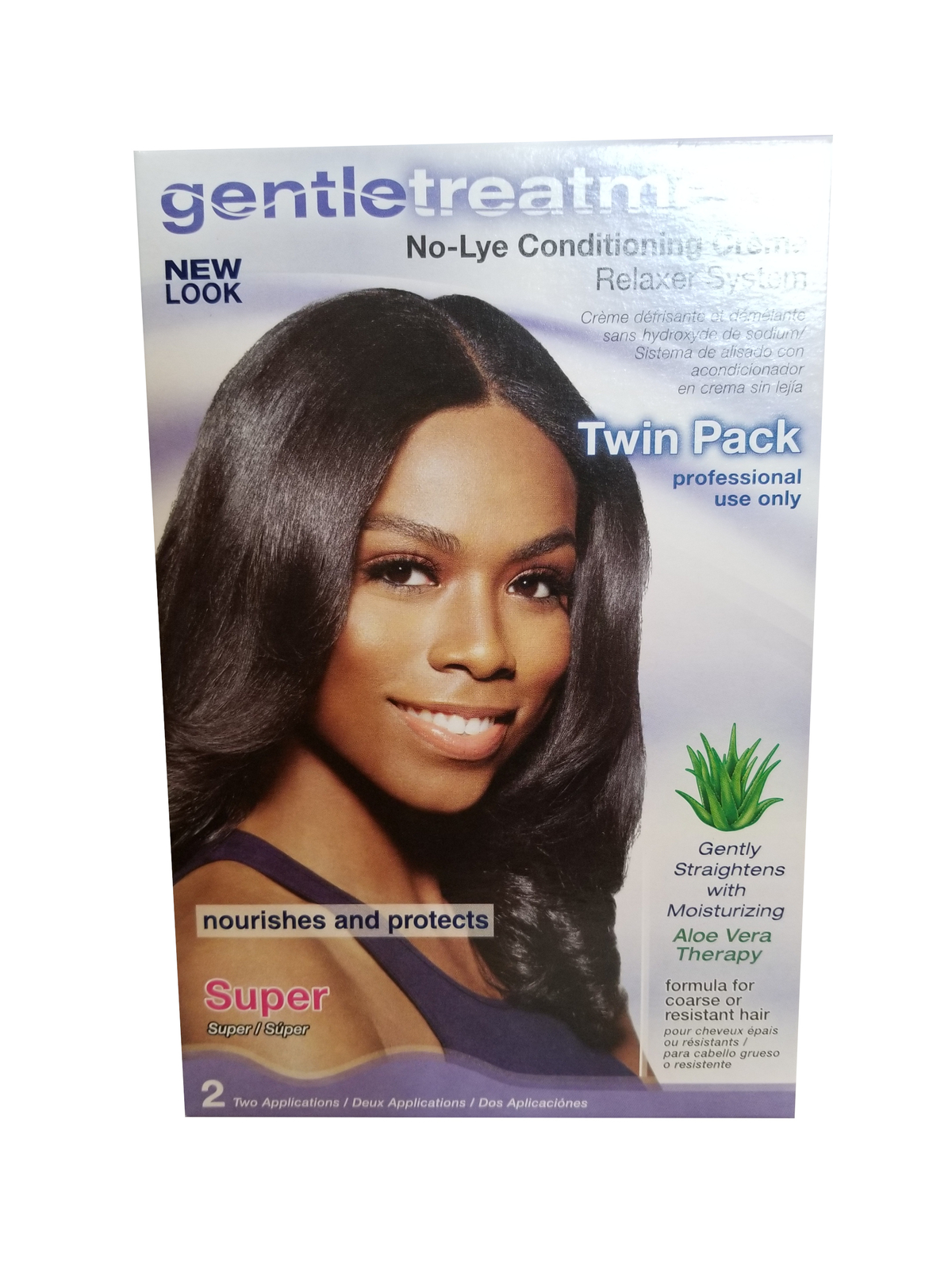 Gentle Treatment No-Lye Relaxer – Twin Pack Kit – Super