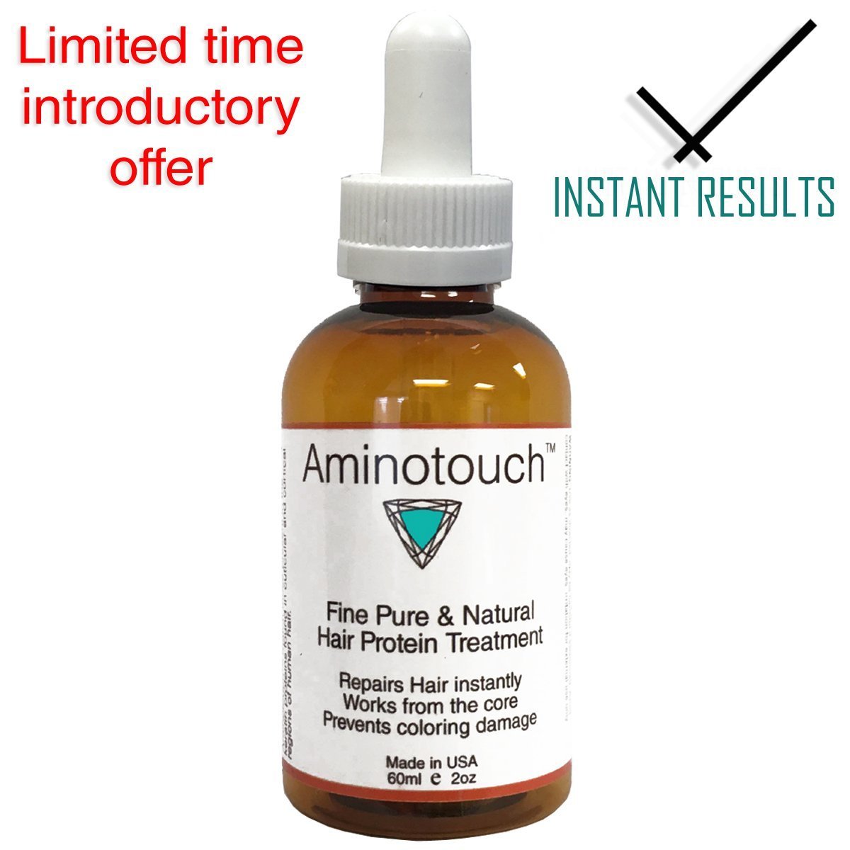 Aminotouch Natural PURE PROTEIN TREATMENT Grow Long Hair, Repair Damaged Hair