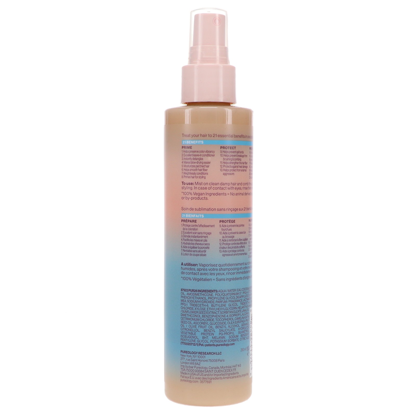 Pureology Color Fanatic 21 Essential Benefits Multi-Tasking Leave-In Spray 6.7
