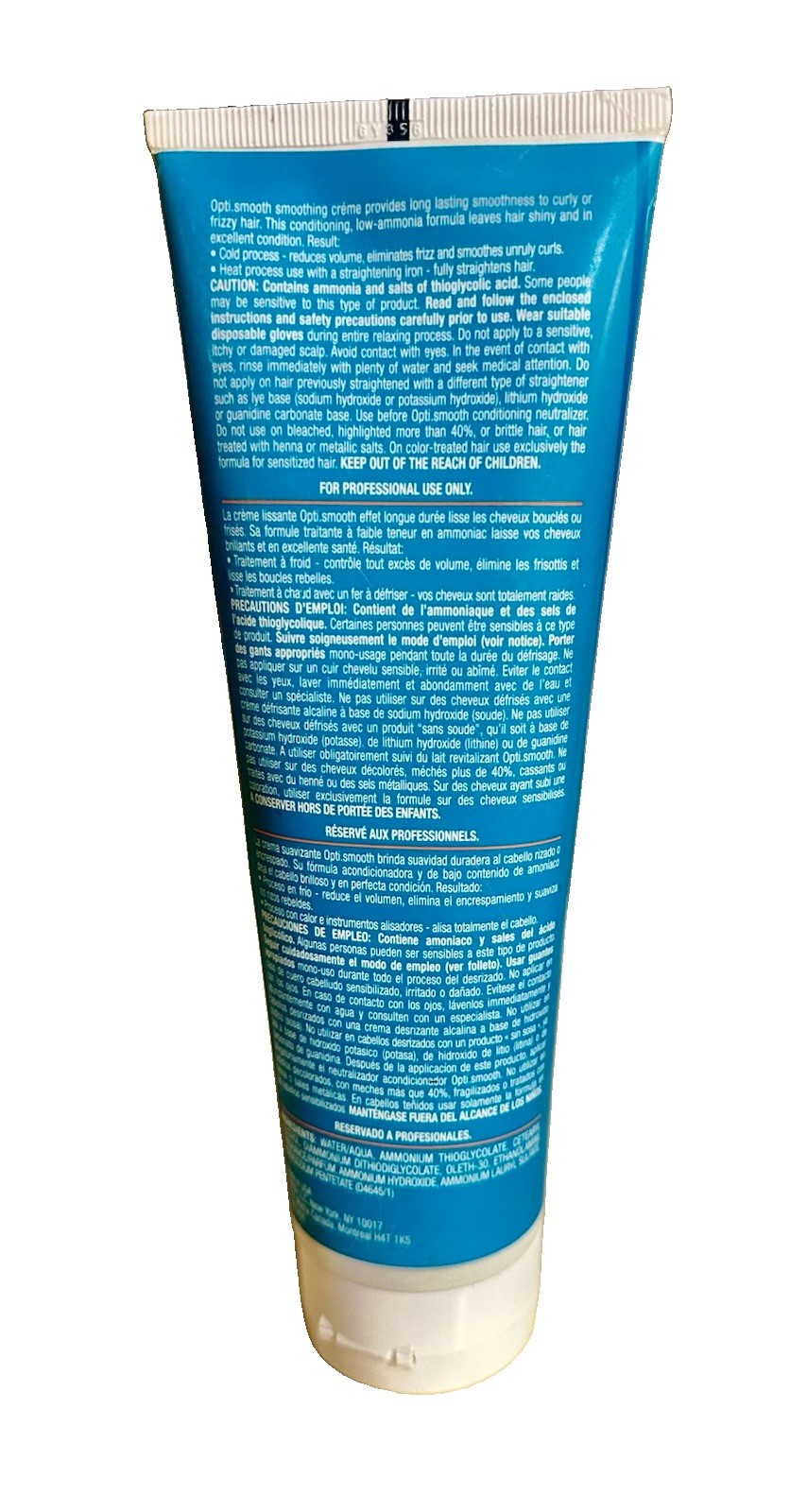 Matrix Opti Smooth 1 Smoothing Creme Normal Hair – 8 oz (Brand New / Never Used)