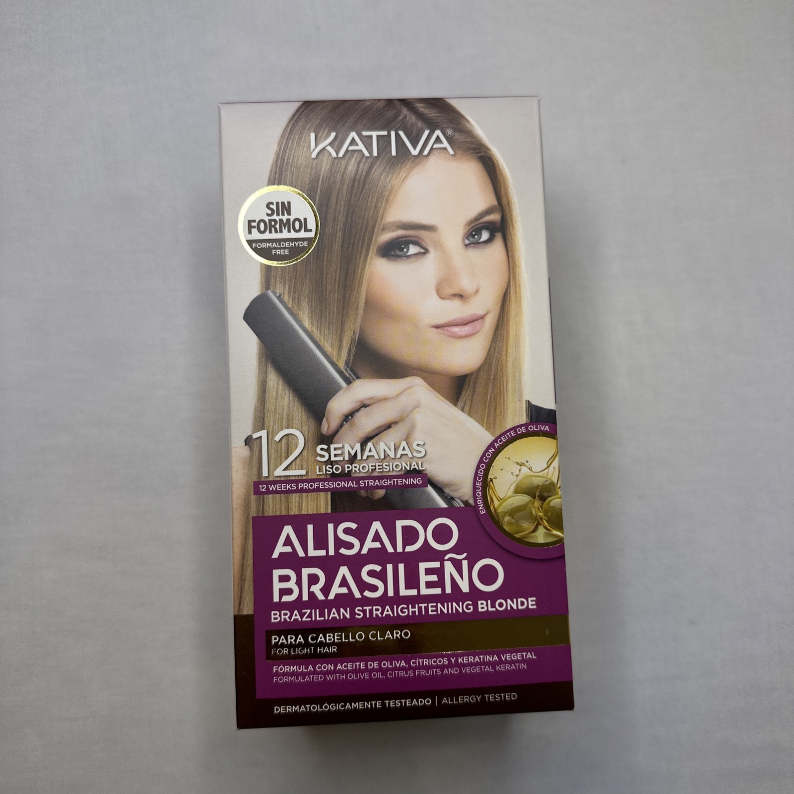 For BLONDE HAIR Kativa Keratin Brazilian Hair Straightening Alisado Brasileño