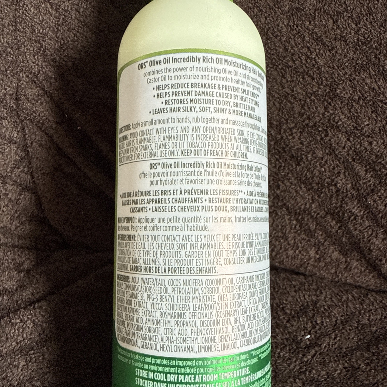 ORS Olive Oil Incredibly Rich Moisturizing Hair Lotion 8.5oz Shine Strengthening