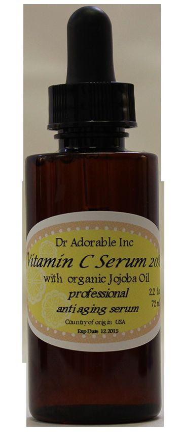 2 Oz Vitamin C Serum with Jojoba Oil Natural Anti Aging Moisturizer Anti Wrinkle