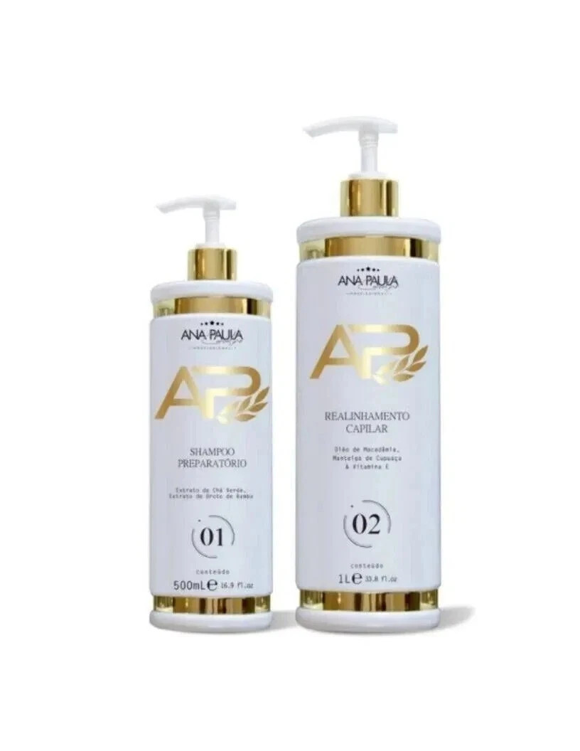 AP Ana Paula Carvalho Liso Lambido Hair Capillary Straightening Progressive Kit
