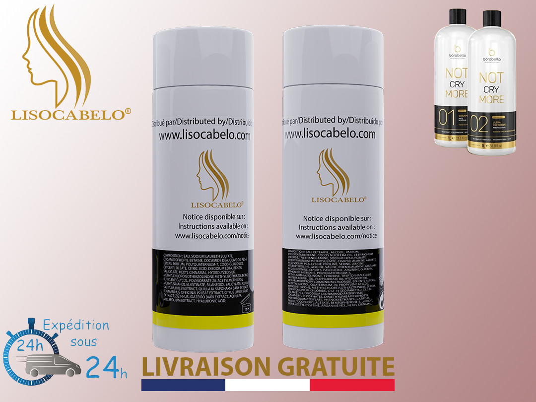 Kit 2x150ml Smoothing Without Formaldehyde to The Protein Silk borabella Nao A