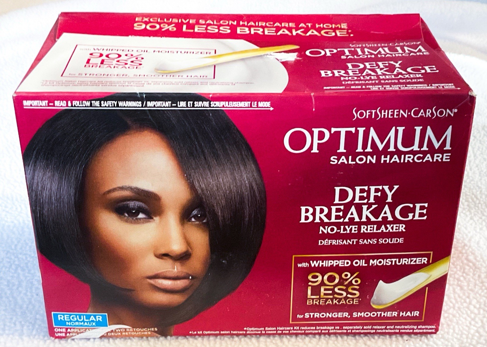 Softsheen Carson Optimum Defy Breakage No Lye Hair Relaxer New In Box Regular