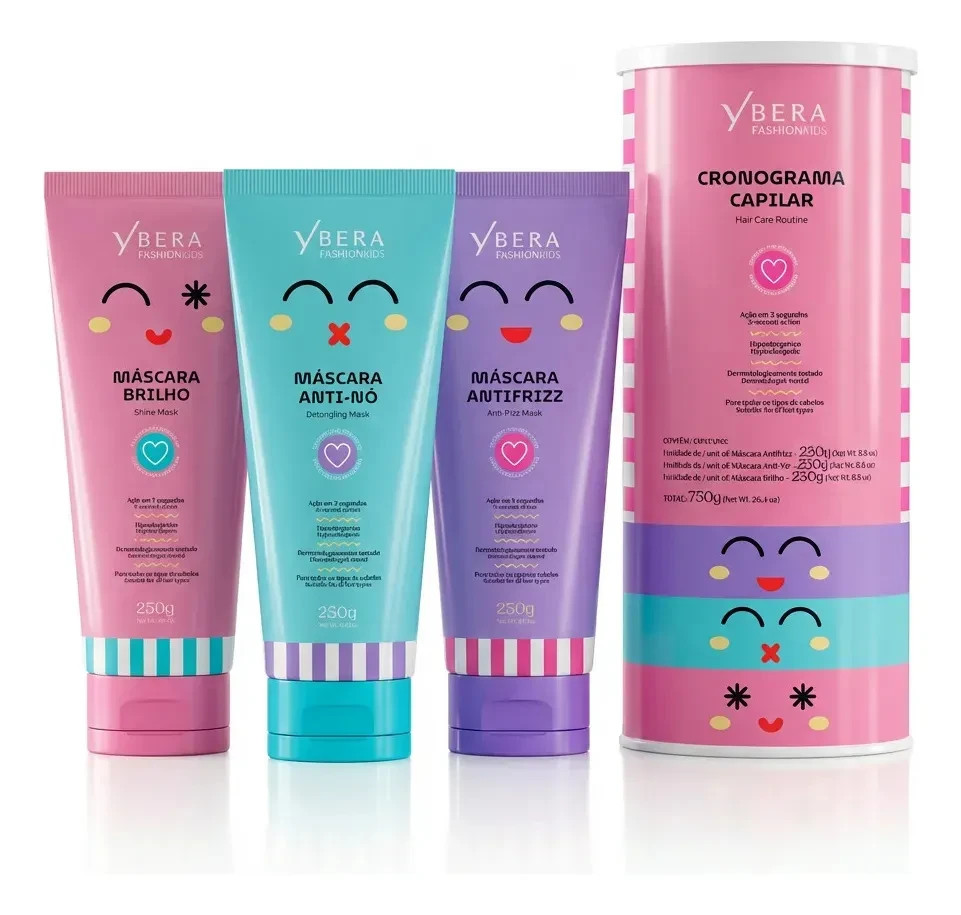 Ybera Fashion Gold Kit Children’s hair care for girls – Fashion Gold Hydration