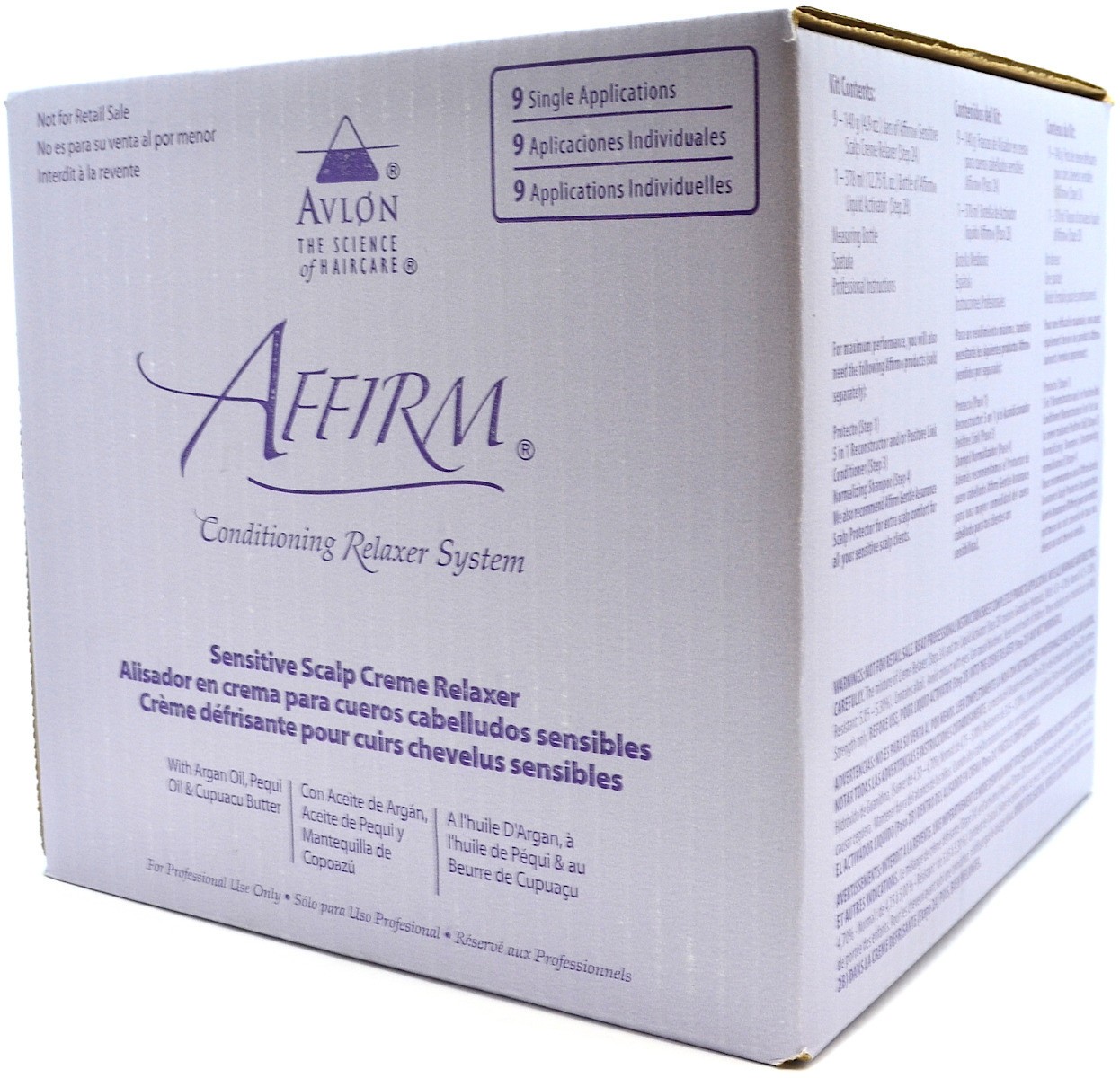 Avlon Affirm Sensitive Scalp Creme Relaxer 9=Pack