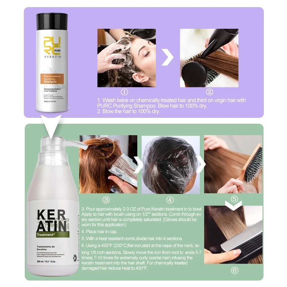 Free Formaldehyde Brazilian Keratin Dry Frizzy Damaged Hair Care Straightening