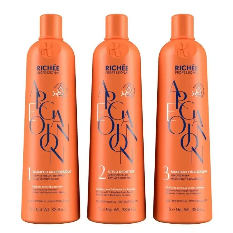 Richee Professional – Escova Progressiva Brasileira Richee Argan E Ojon – 3x1L