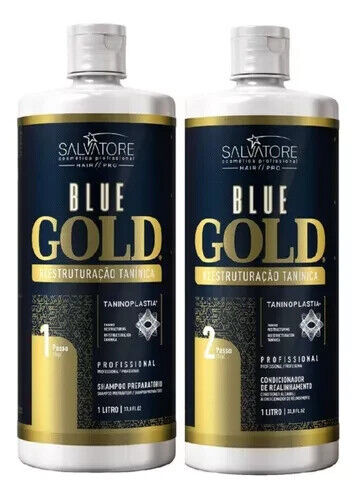 Salvatore Blue Gold System Tannin Hair Restructuring Treatment Kit 2x1L