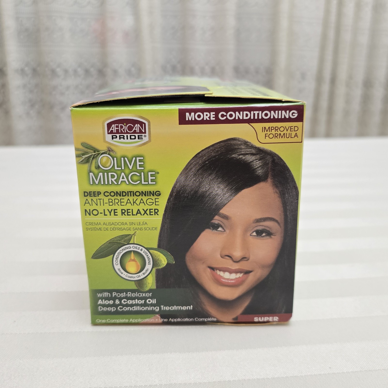 Mixed Lot African Pride Olive Miracle Deep Conditioning No-Lye Relaxer Super Reg