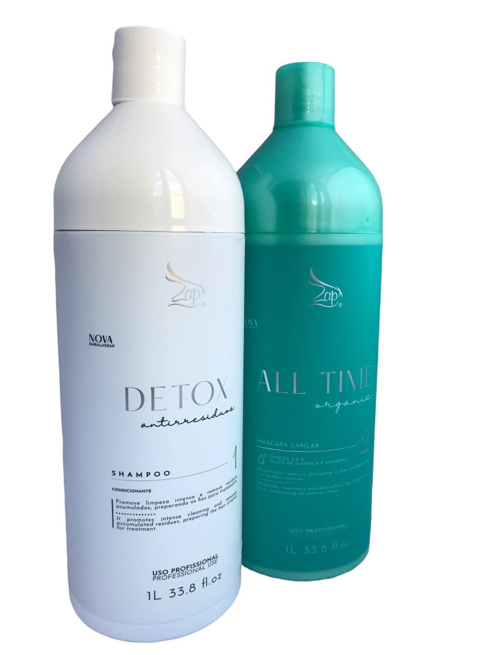 ZAP ALL TIME ORGANIC HAIR SMOOTHING TREATMENT SET 1000ml 33,8fl/Oz.