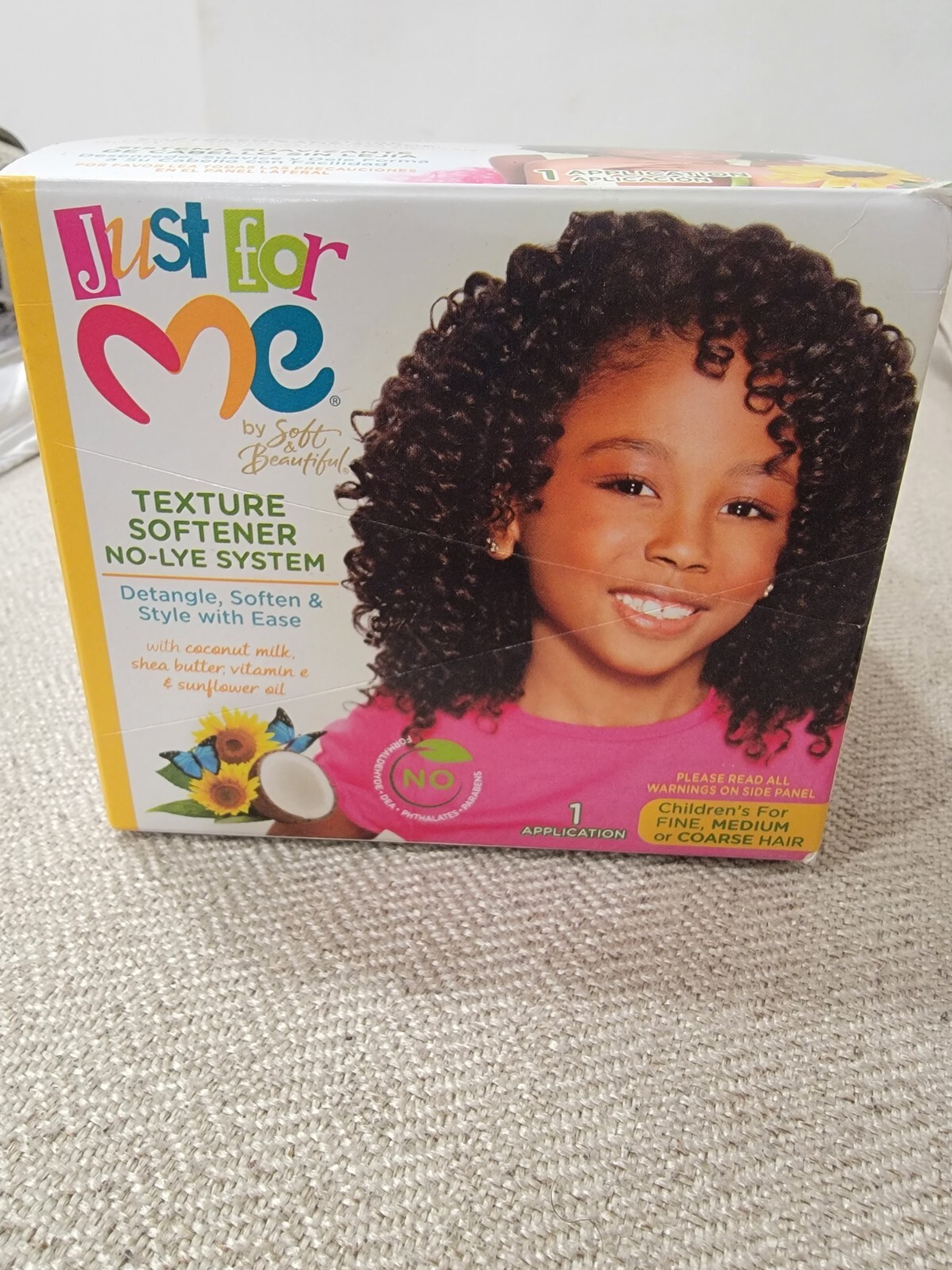 Soft & Beautiful Just For Me Texture Softener No-Lye System ~ 1 Application Kit