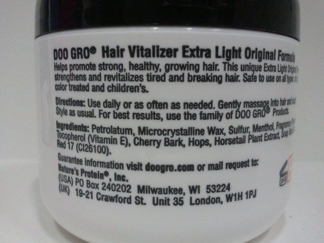 [DOO GRO] MEDICATED HAIR VITALIZER EXTRA LIGHT ORIGINAL FORMULA 4OZ