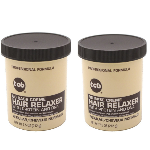 Tcb Hair Relaxer No Base Creme 7.5oz Regular Jar – 2 PACK