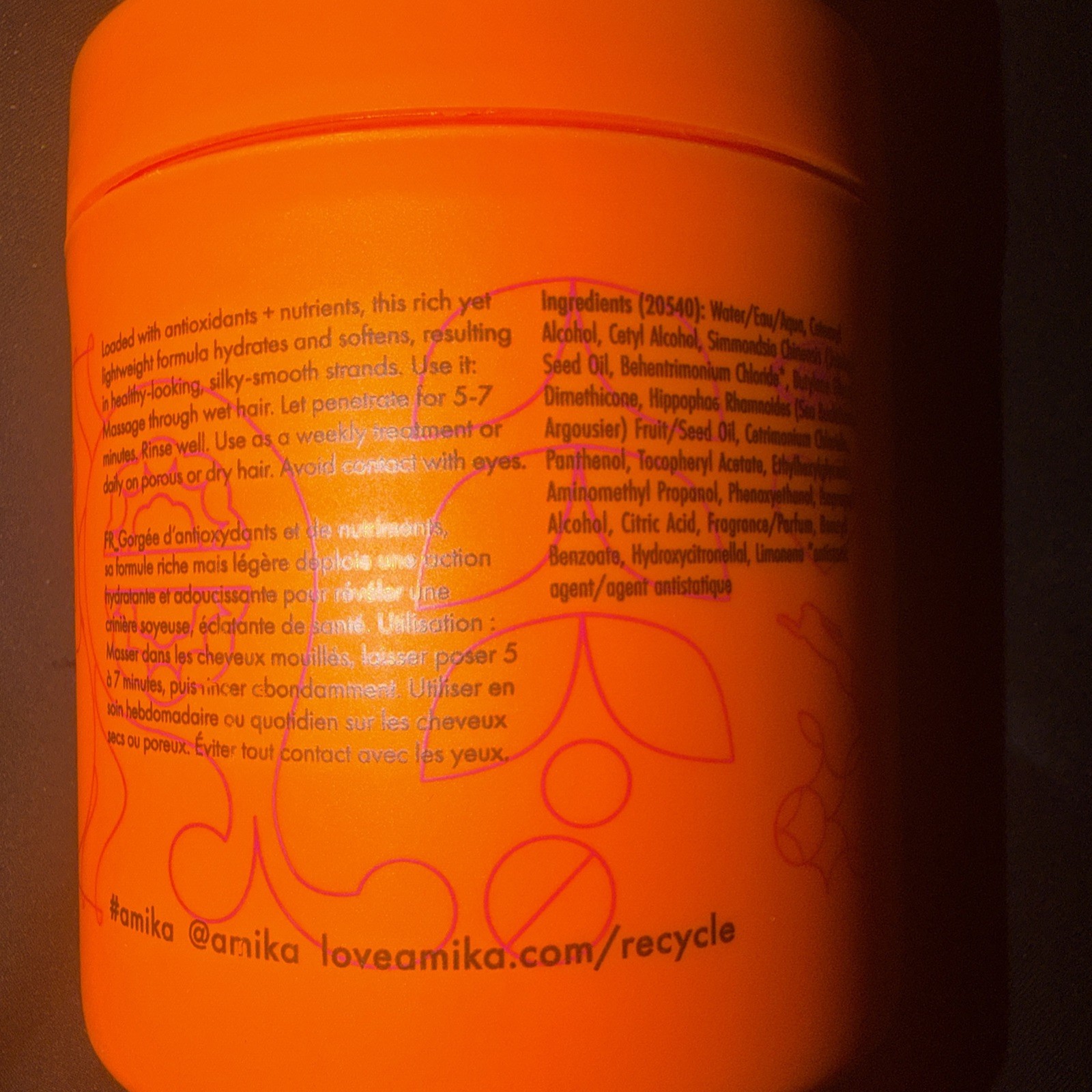 Amika Soulfood Nourishing Mask Hair Care 500 ML 16 oz New