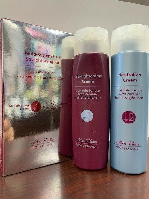 Mon Platin Multi System Japanese Style Hair Straightening Kit 250 ml/ 250 ml NEW