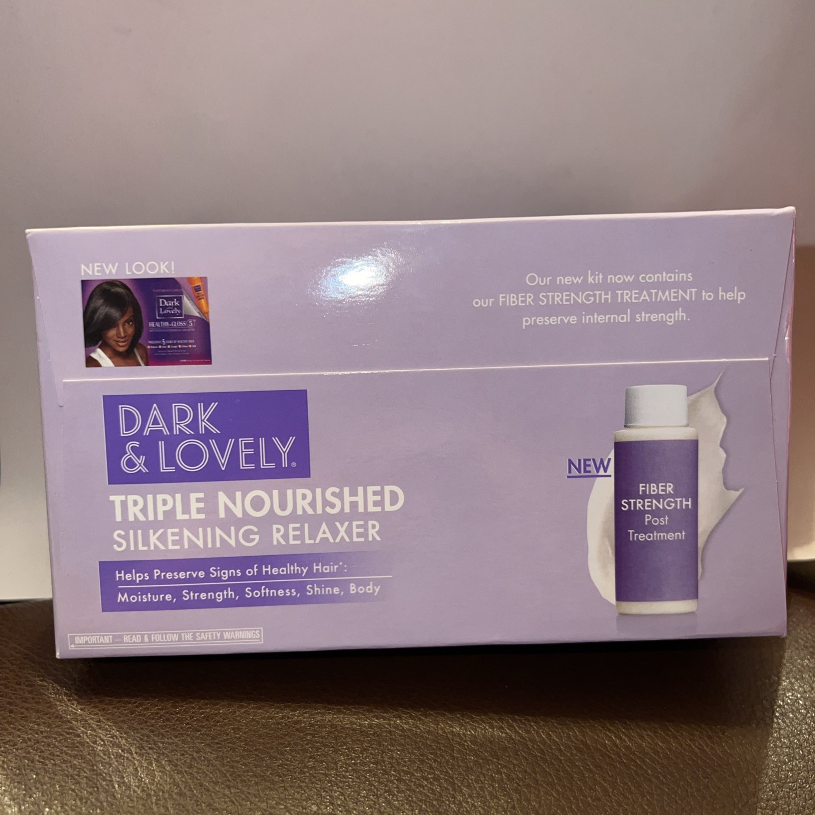 Dark and Lovely Triple Nourished Shine Enhancing No-Lye Hair Relaxer kit