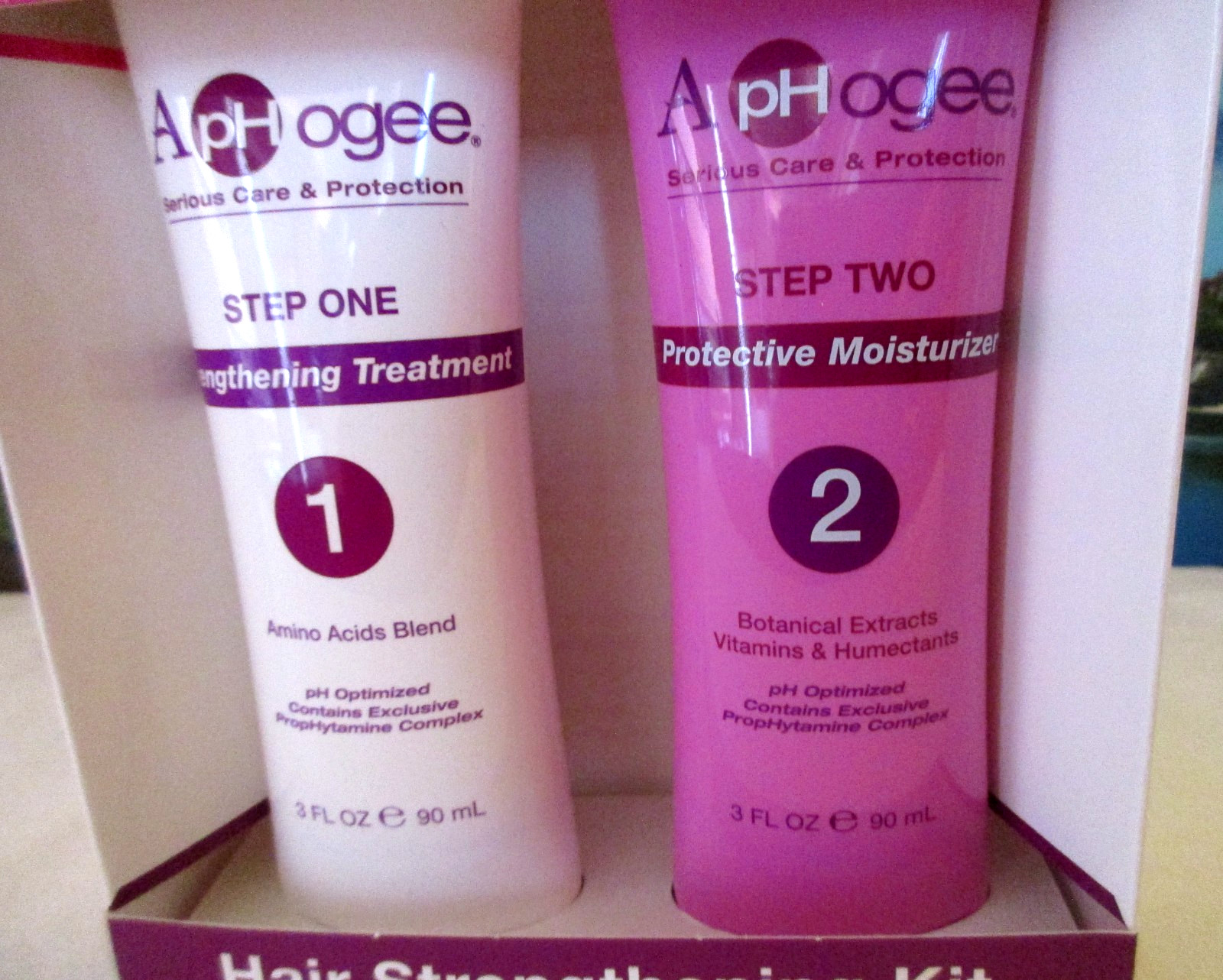 Aphogee Hair Strengthening Kit ~ Easy Two Step Set Strengthen & Protect 2 (3 oz)