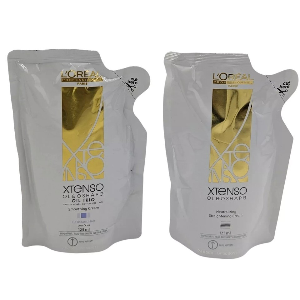 LOreal Xtenso Oleoshape Resistant Hair Cream BLUE 125ml + Neutralizing – 125ML