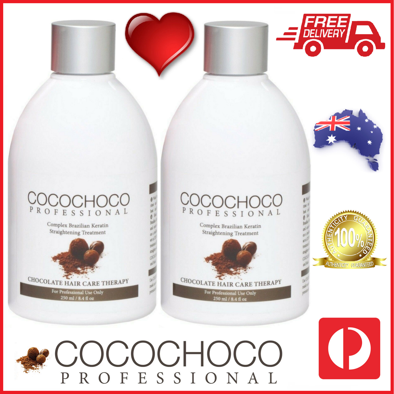 ❤❤ COCOCHOCO Pro ORIGINAL Brazilian Keratin Straight Hair Salon Treatment 500ml