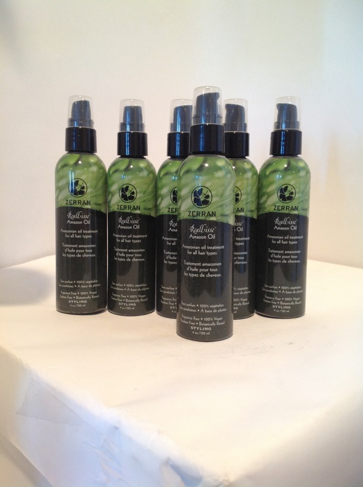 LOT OF 6 Zerran RealLisse Amazon Oil treatment for all hair types – 4 oz 6 PACK