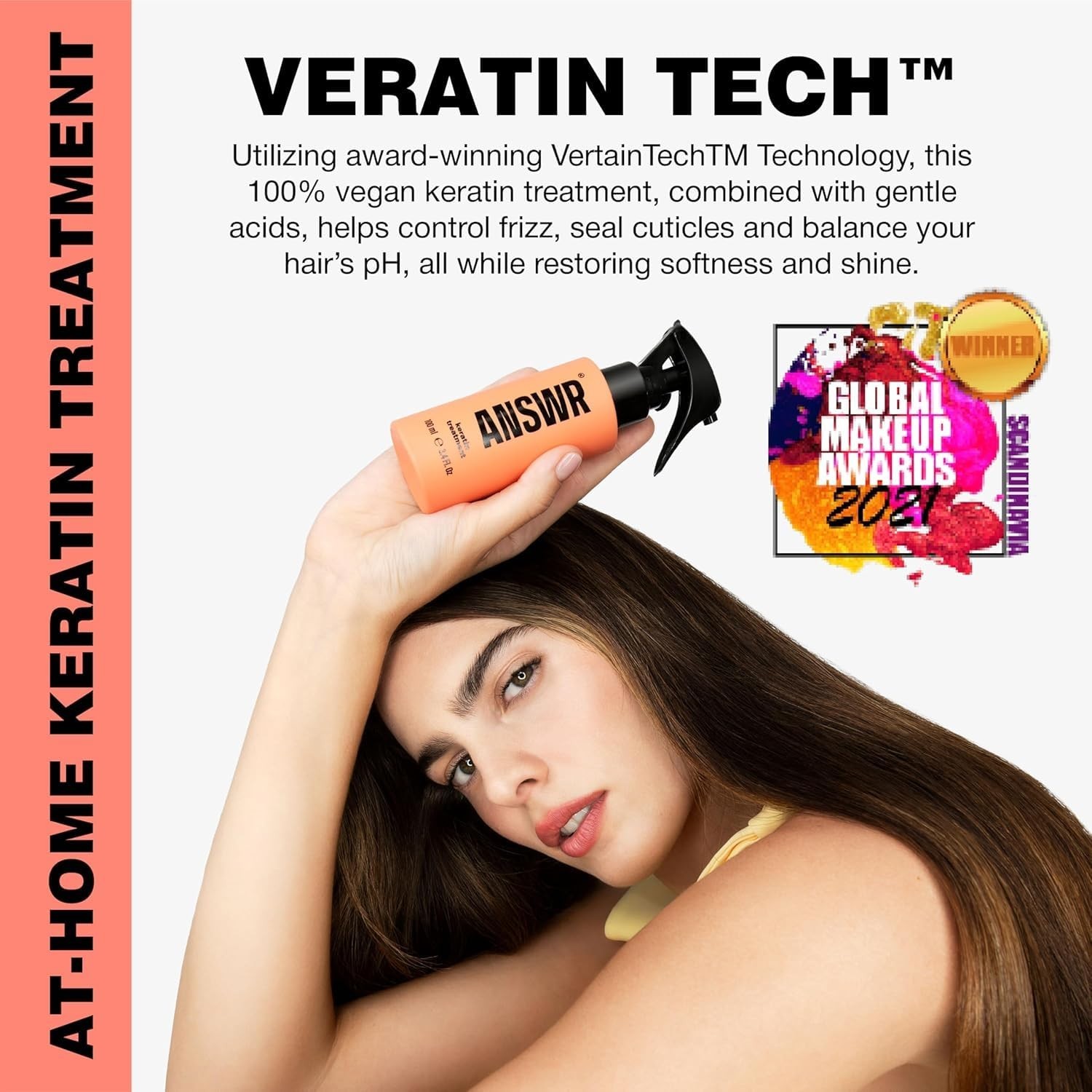 ANSWR At-Home Brazilian Keratin Hair Treatment – 3.4 Fl Oz