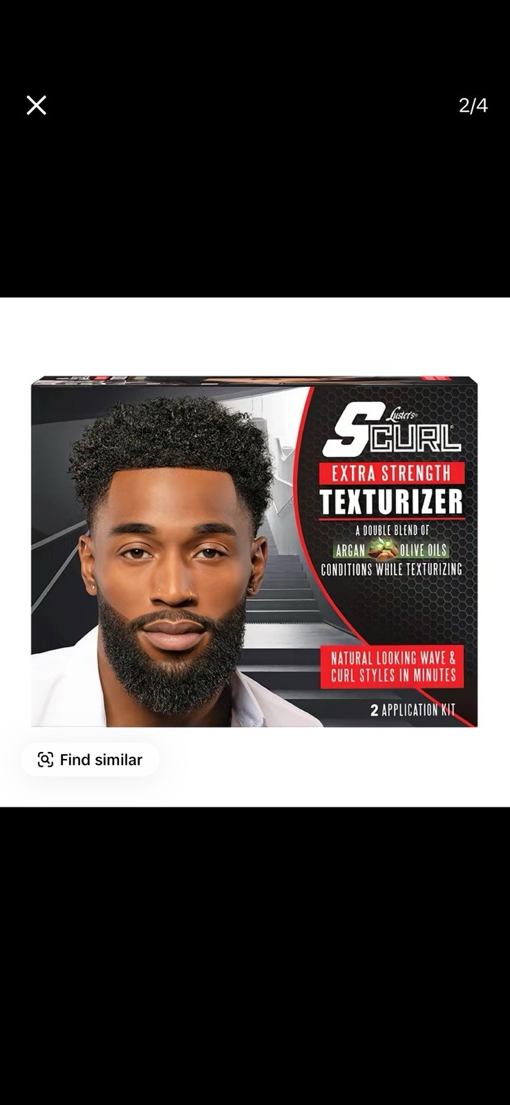 Luster’s S-Curl Texturizer Cream Kit 2 Applications Regular/Extra Strength Oils