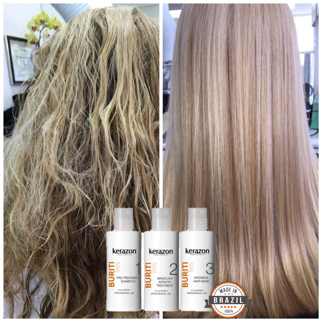 Brazilian Keratin Treatment Complex Blowout Vegan 6oz/180ml Kit by KERAZON