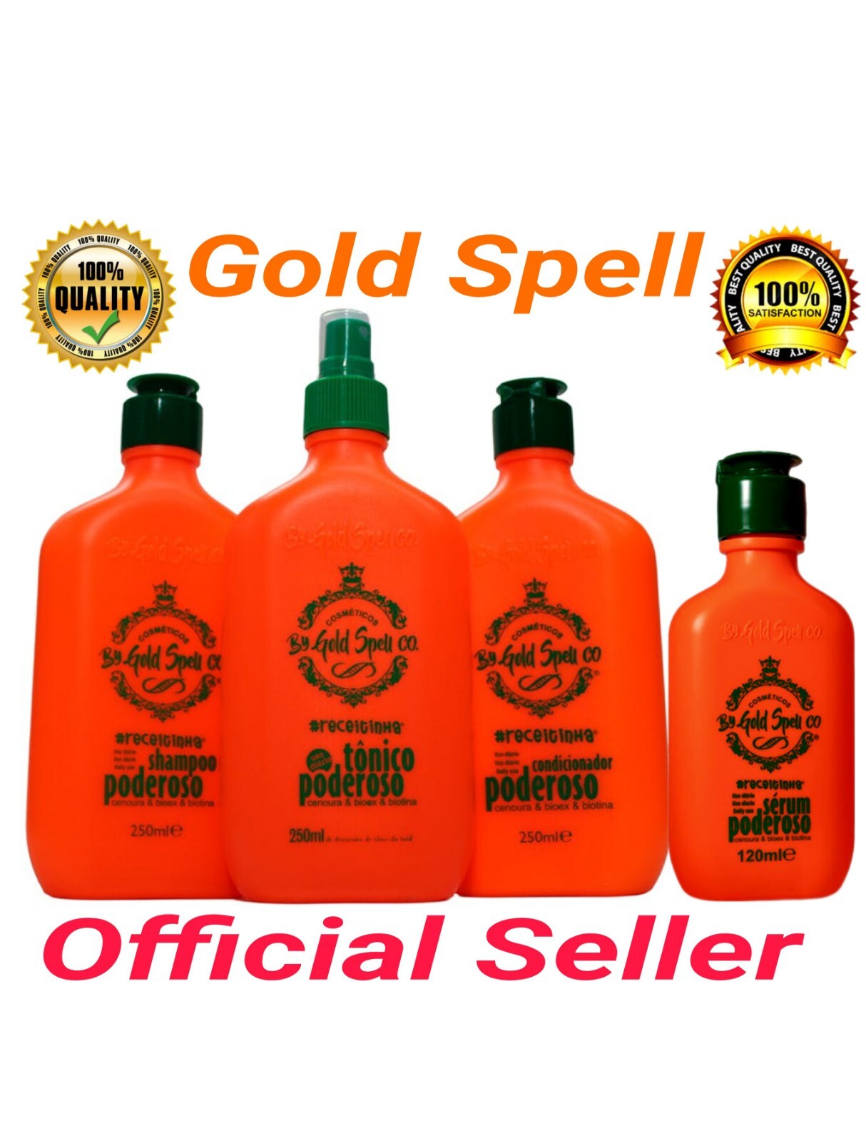 Gold spell – Shampoo + Conditioner + Powerful Tonic 3x250ml + Serum 120ml