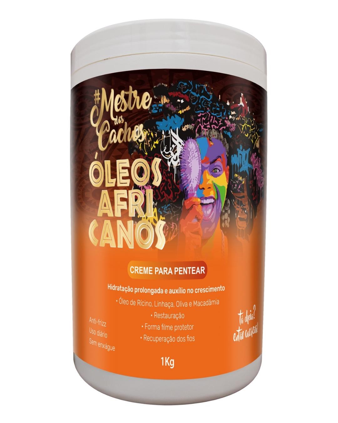 Mestre dos Cachos African Oils Kit – Deep Hair Nutrition, Shine & Curl Repair