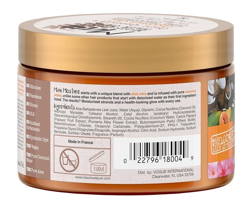 Maui Moisture Coconut Oil Curl Smoothie 12 Ounce Jar