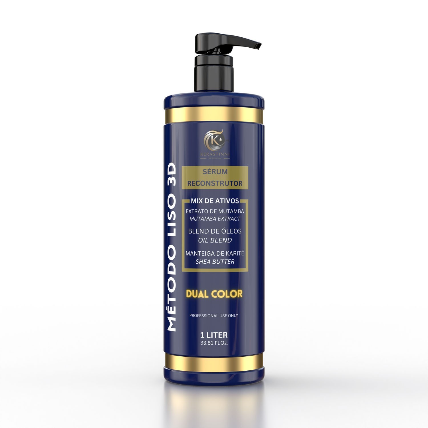 Kerastinni | Método Liso 3D Permanent Straightening Treatment | 33.81 fl.oz / 1L