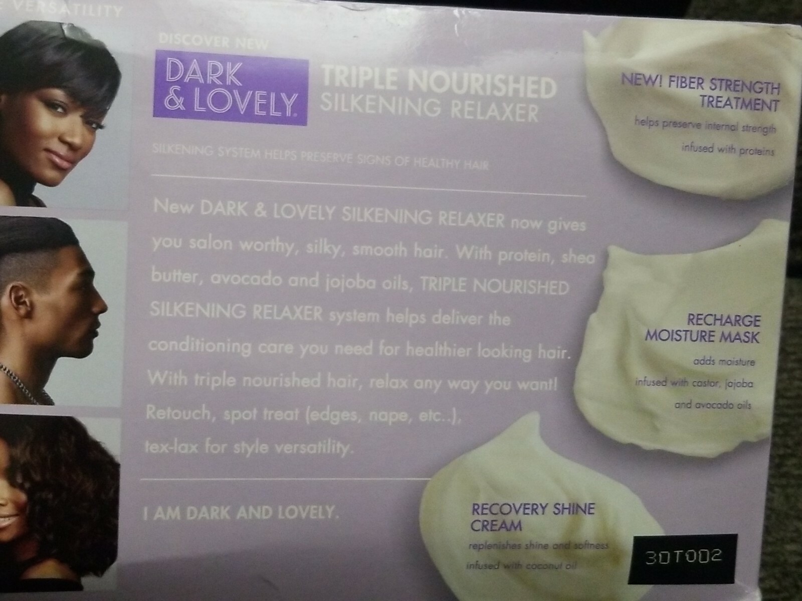 3 Pack DARK & LOVELY Triple Nourished Silkening Relaxer