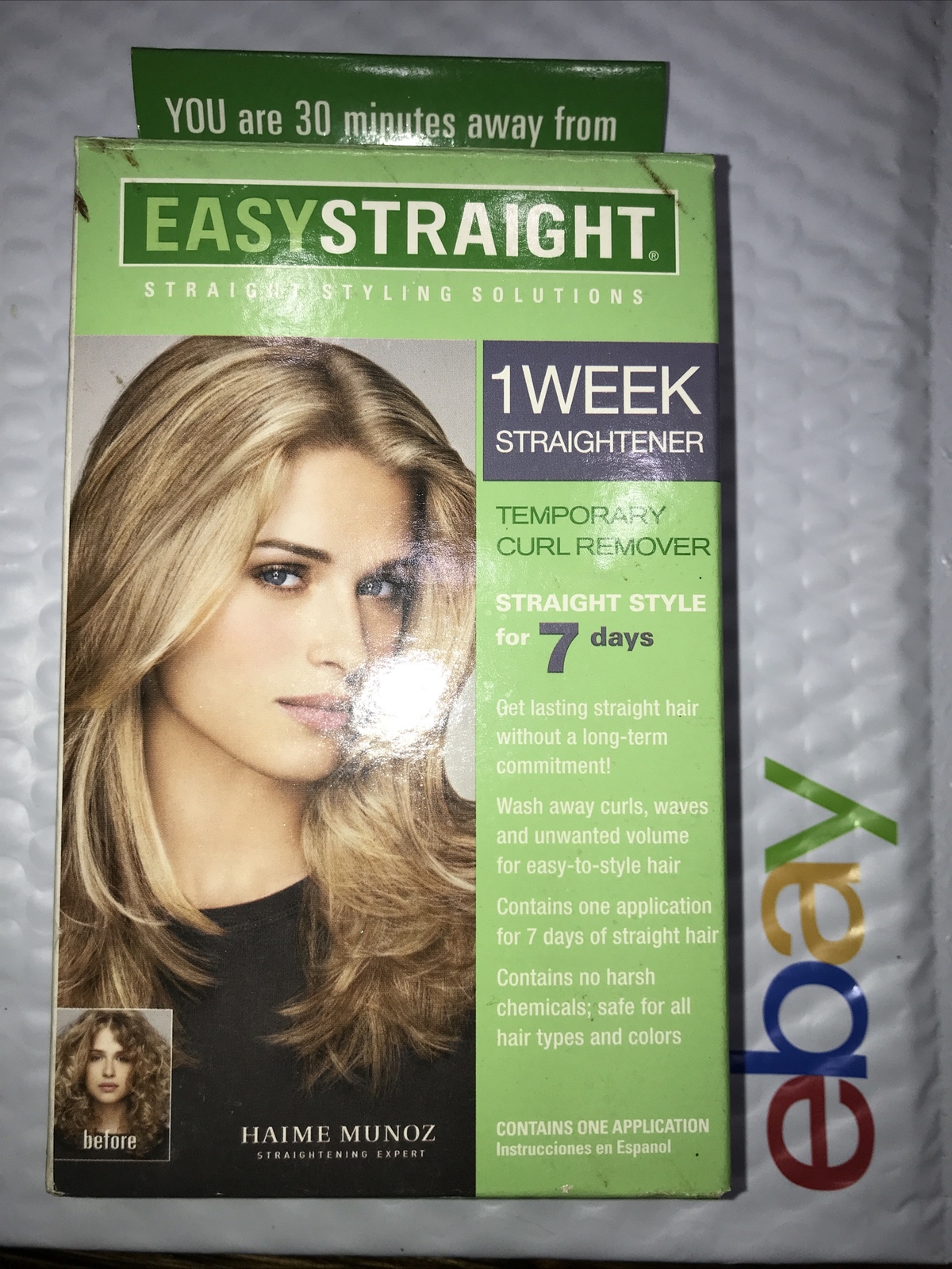 EASY STRAIGHT 1 Week Temporary Straightener For Hair NIB unsealed