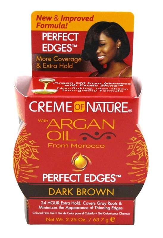 Creme Of Nature Argan Oil Perfect Edge Dark Brown 2.25 Ounce