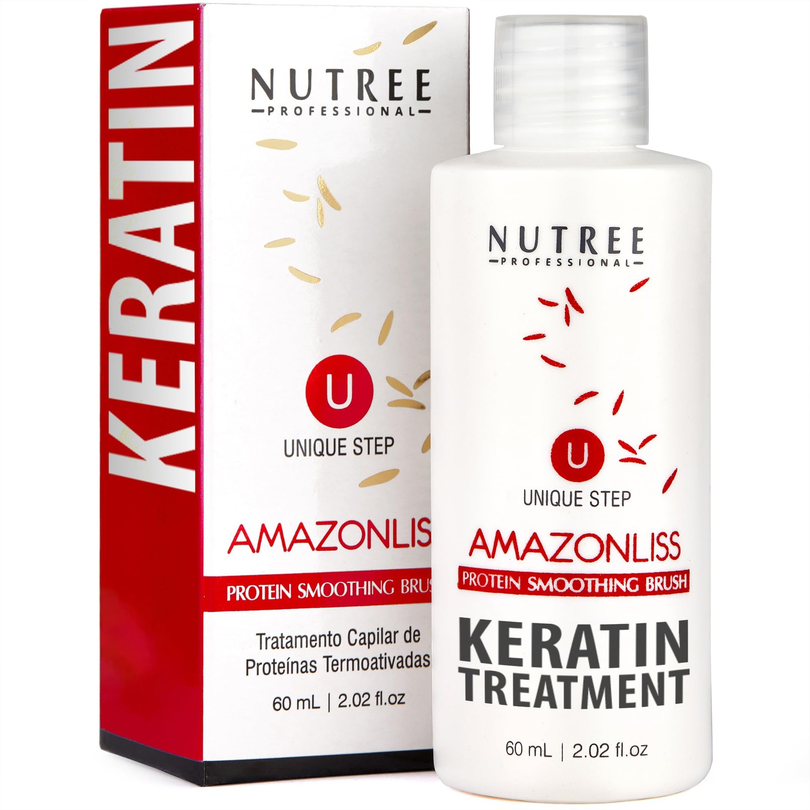 Brazilian Keratin Smoothing Treatment, Blowout Straightening System for Dry a…