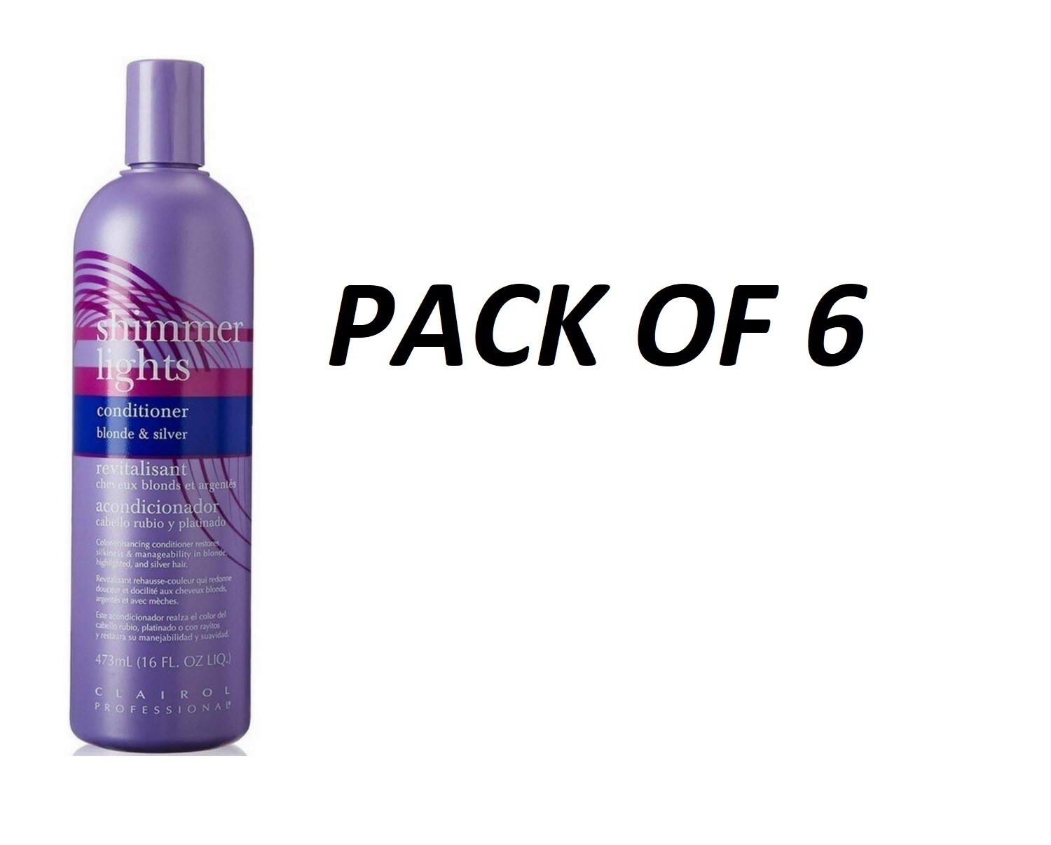 Clairol Shimmer Lights Conditioner 16 Oz – PACK OF 6