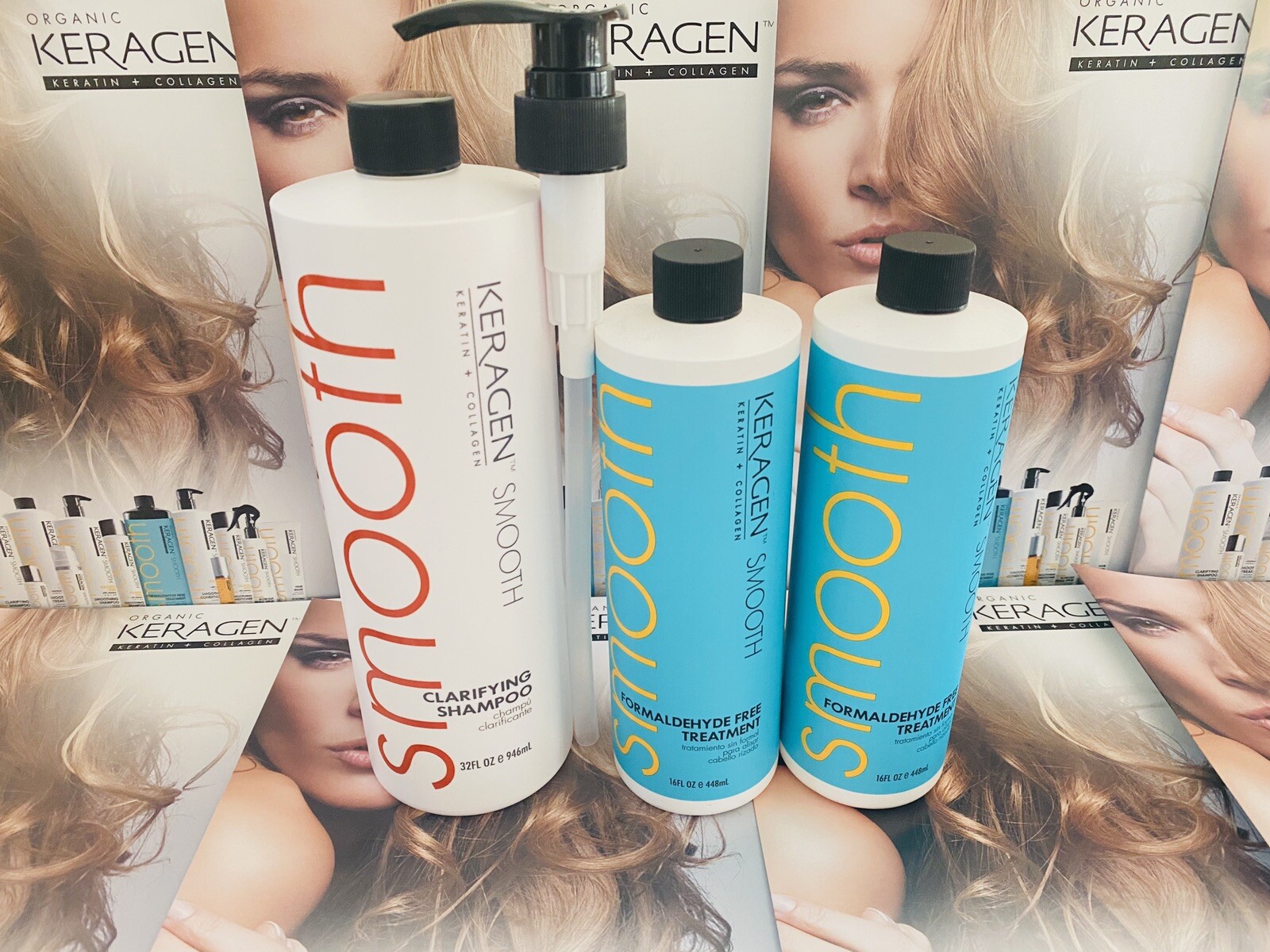Keragen Formaldehyde Free Smoothing Treatment & Clarifyng Shampoo