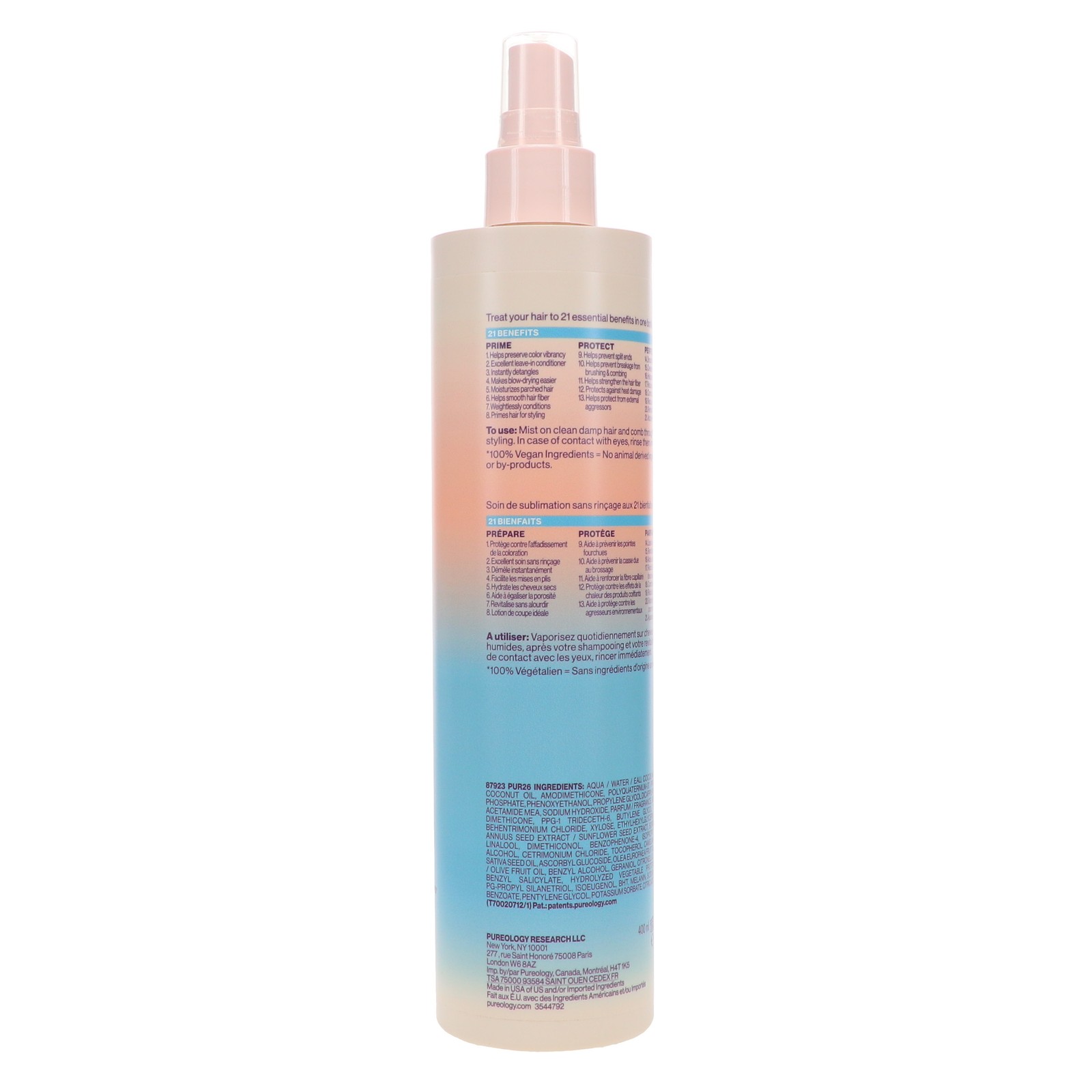 Pureology Color Fanatic 21 Essential Benefits Multi-Tasking Leave-In Spray 13.5