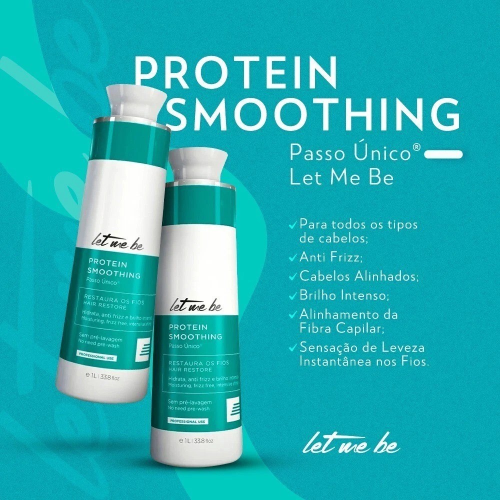 Let Me Be ProSalon Single Step Protein Smoothing Brazilian Keratin Treatment 1L