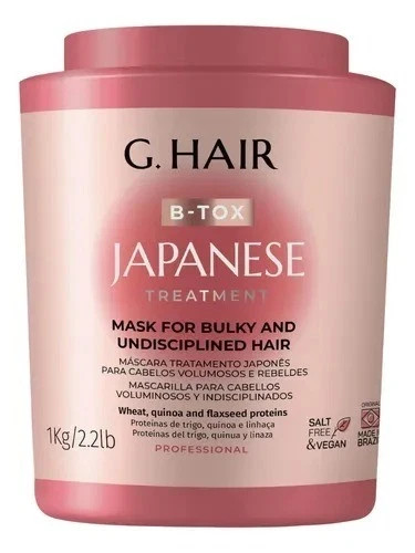 G Hair Japanese Hair Treatment Mask Brazilian Keratin 1Kg