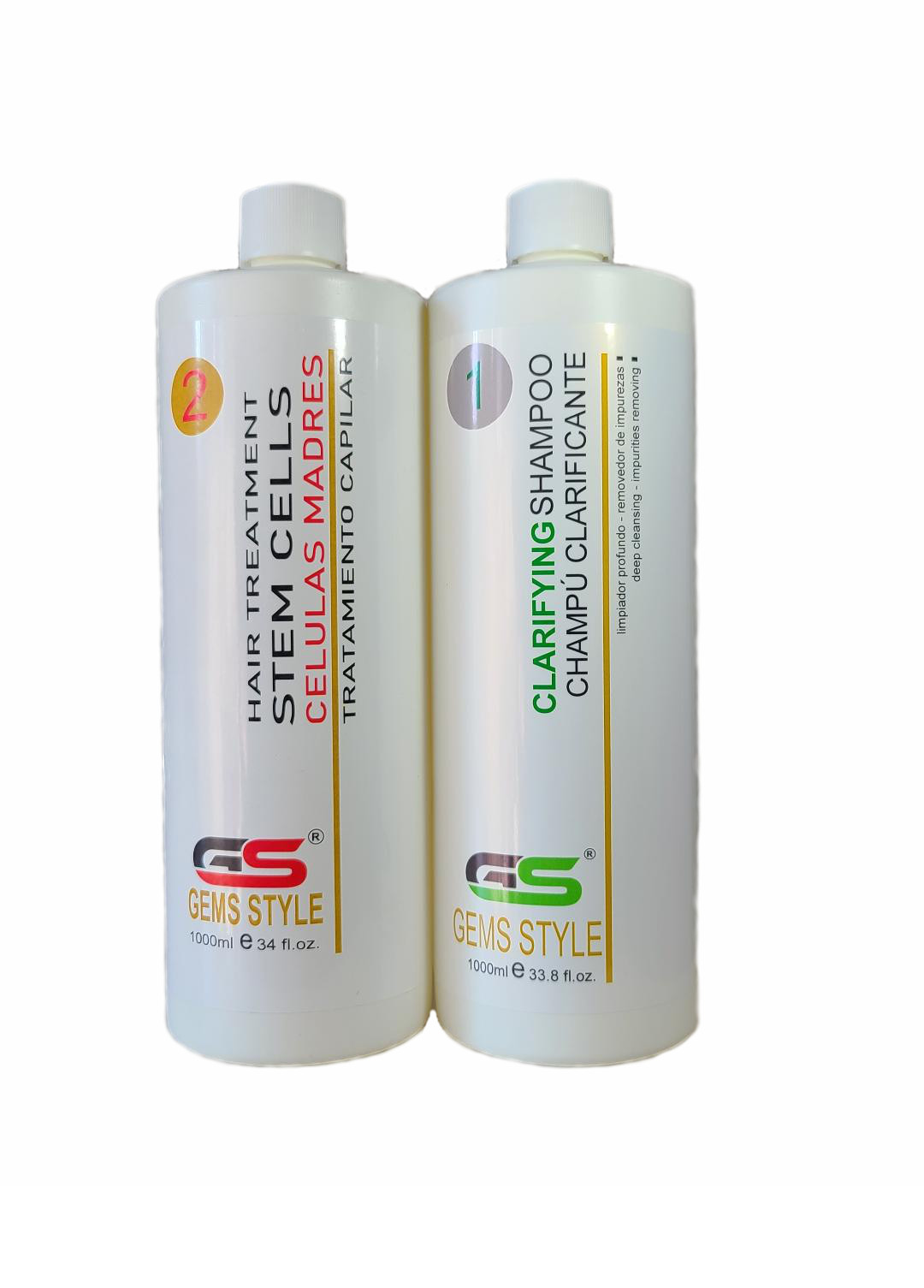 GS STEM CELLS For All Hair Types / CELULAS MADRES – 34 oz / 1 L