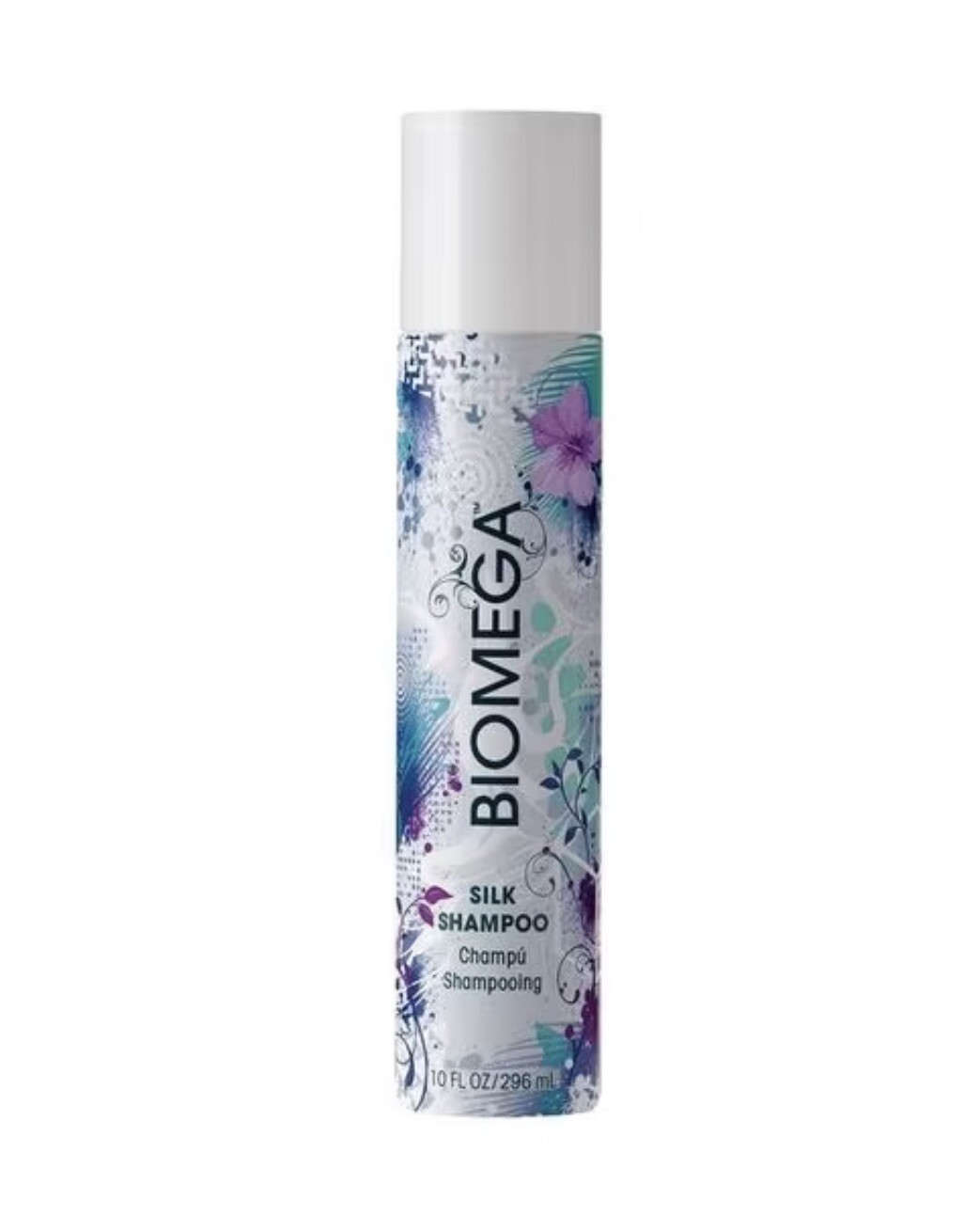 Aquage Biomega Silk Shampoo 10 Oz For Curly Hair Course Or Frizz Control UV Prot