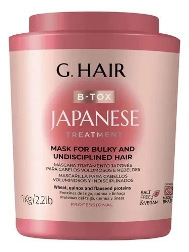 G Hair Japanese Treatment Mask Brazilian Keratin 1Kg