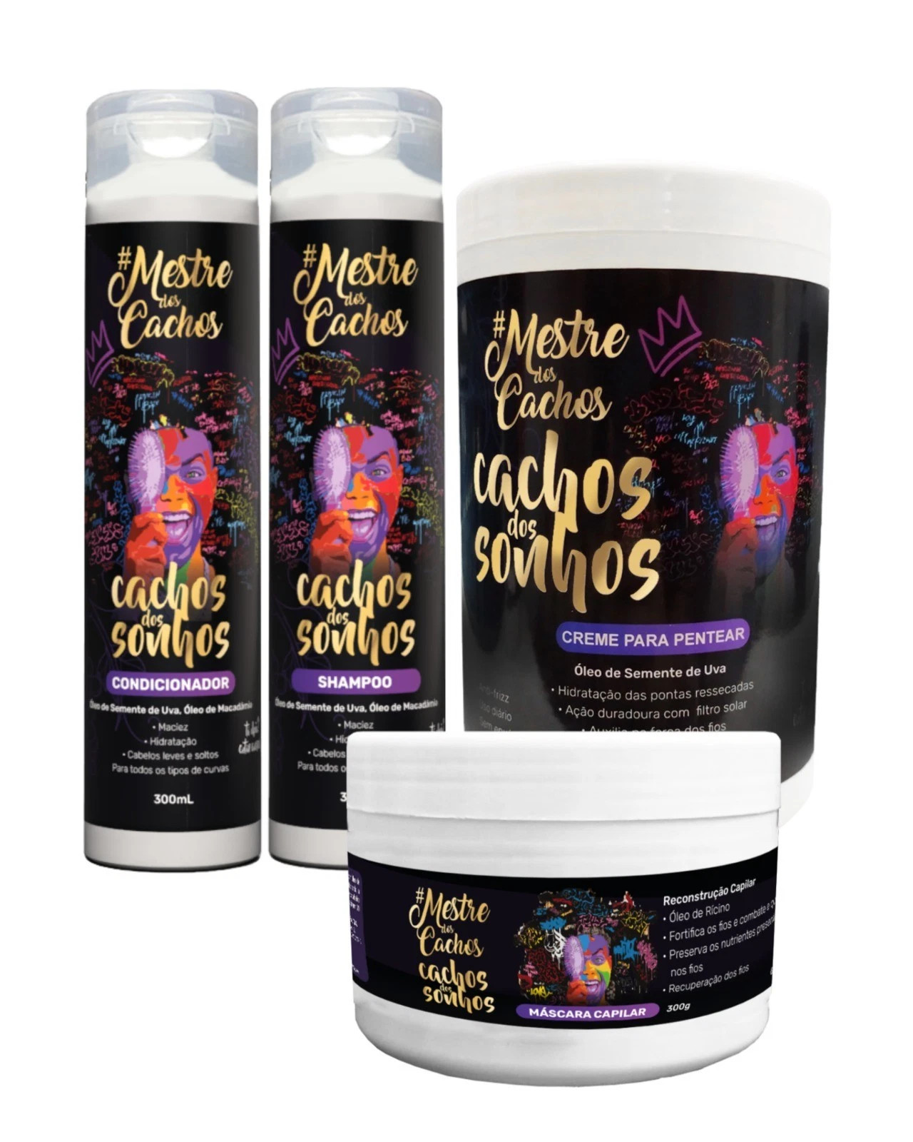 Master of Curls Dreams Curl Kit 4in1 Cachos Dos Sonhos Hair Care Set