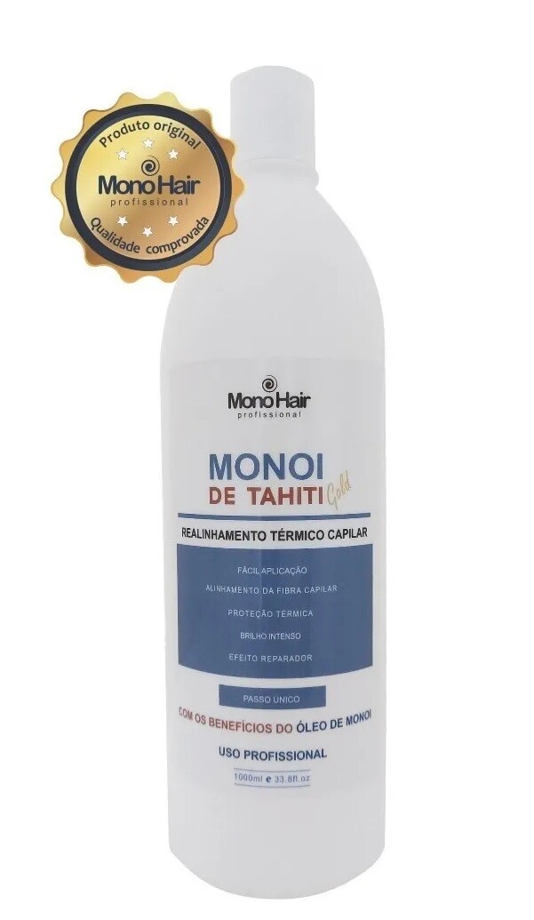 Treatment Keratin Reducer Monoi De Tahiti Gold Mono Hair 100% Smooth 1 liter