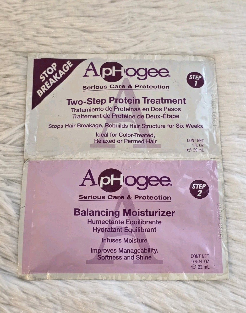 Aphogee Two Step Protein Hair Treatment Balancing Moisturizer Strengthens Grows